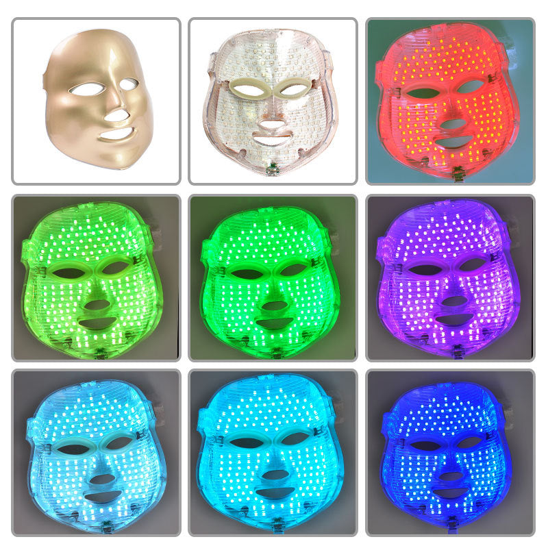 GlowMask Pro™ – LED Gezichtsmasker met 7-Kleurige Lichttherapie | Anti-Aging & Acne